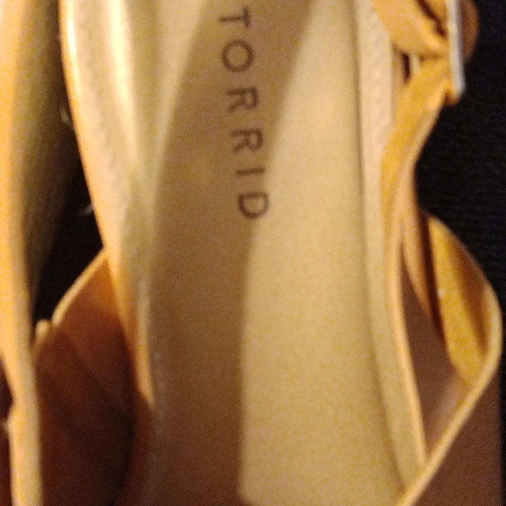 - Torrid tan espadrille platform sandals